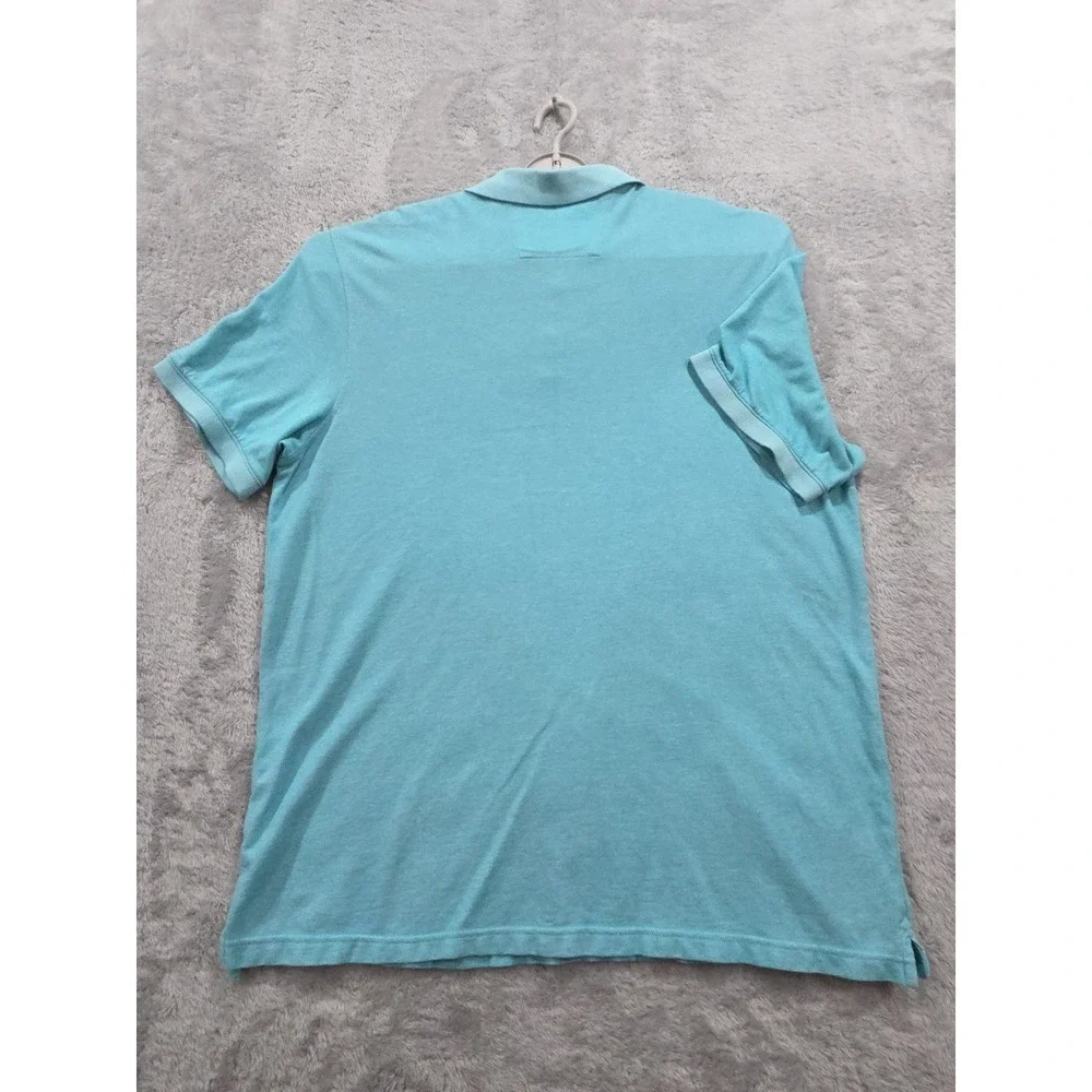 Banana Republic Men's Short Sleeve Polo Shirt Light Blue Turquoise Color  SzXXL